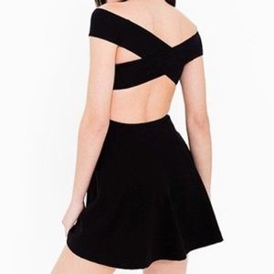 Black Cross Back Dress American Apparel